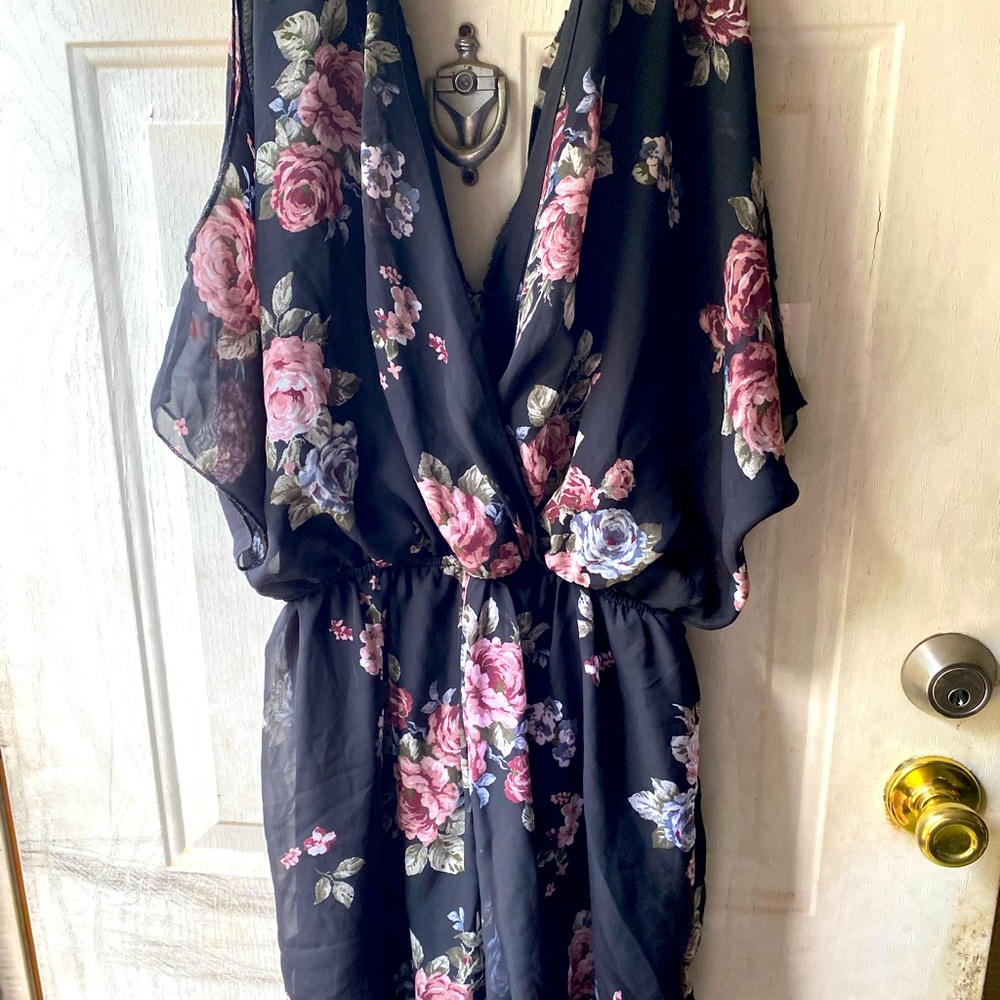 Rue + floral romper